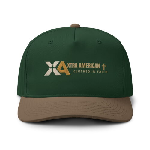 Class two-tone cap in forest, front view