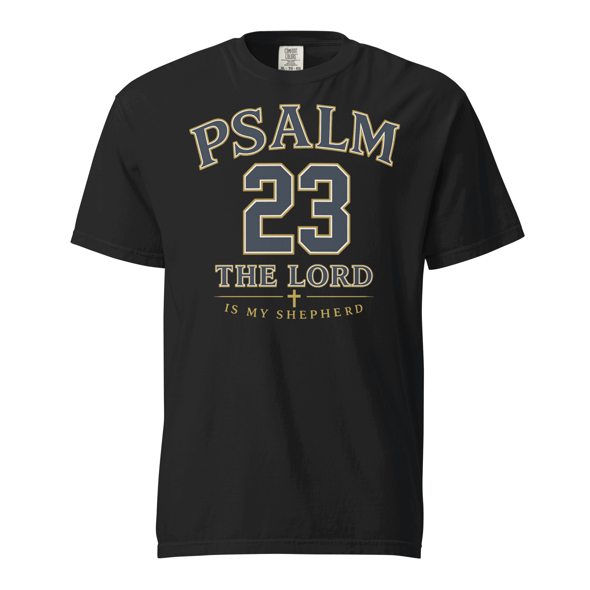 PSALM 23 in black, front view