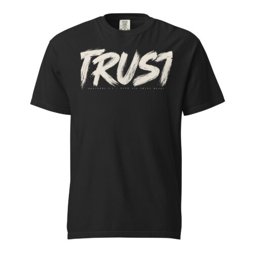 TRUST in black