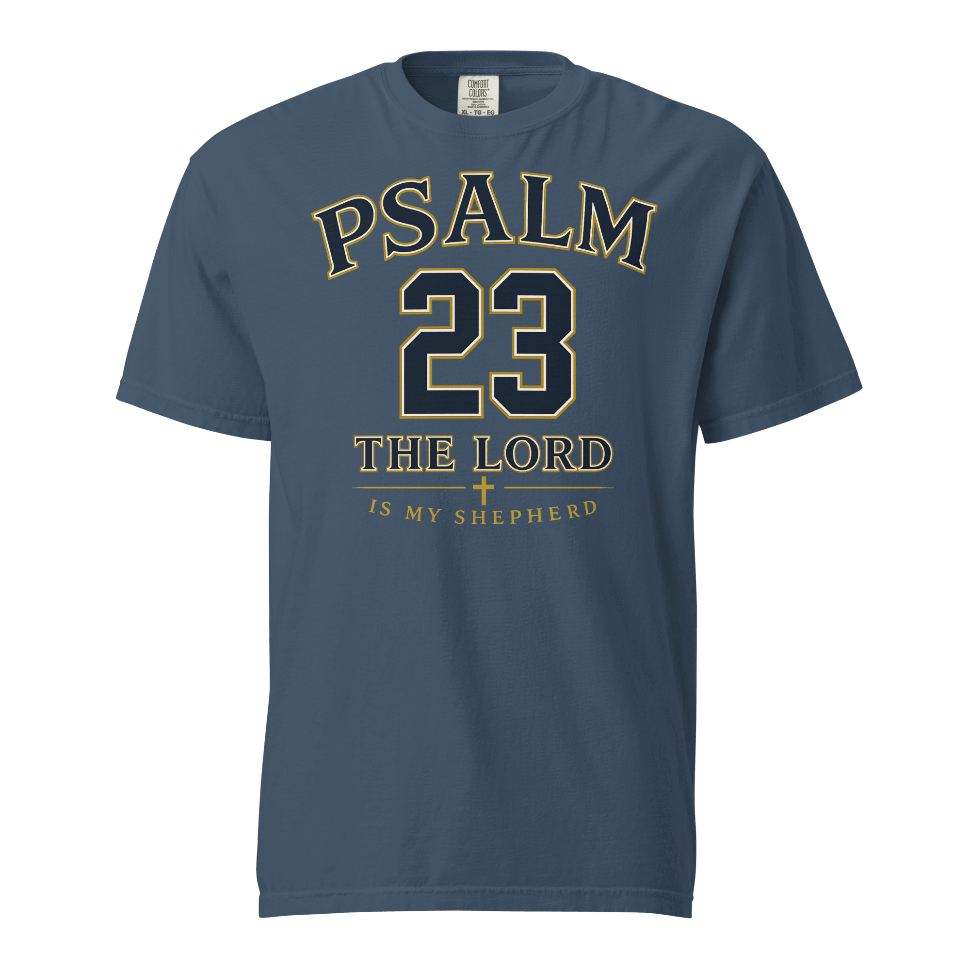 PSALM 23 in midnight, front view