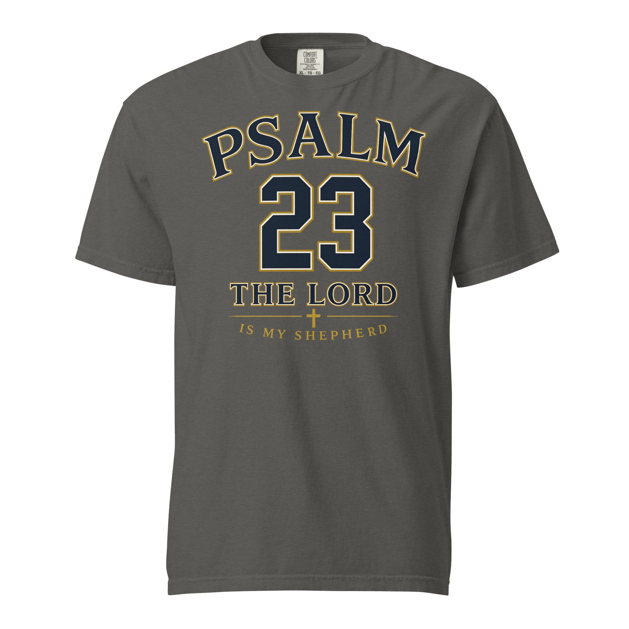 PSALM 23 in pepper, front view