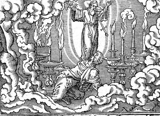 The Vision of the Son of Man, woodcut by Virgil Solis, 1565