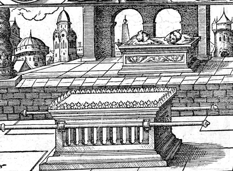 The Mercy Seat and the Ark, woodcut by Virgil Solis