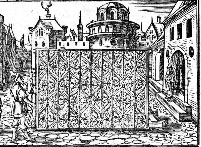 The Form of the Tabernacle, woodcut by Virgil Solis