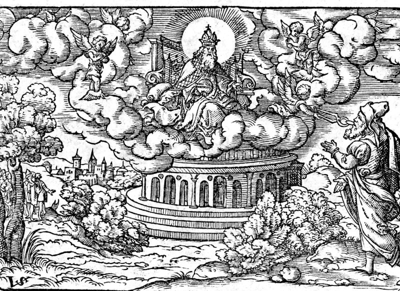 Isaiah Rebukes the People, woodcut by Virgil Solis