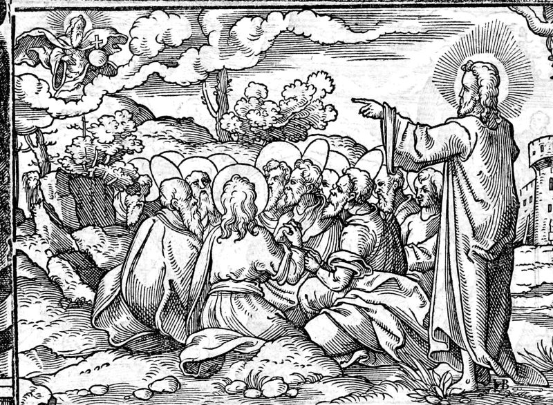 Whatsoever Ye Shall Ask the Father, woodcut by Virgil Solis