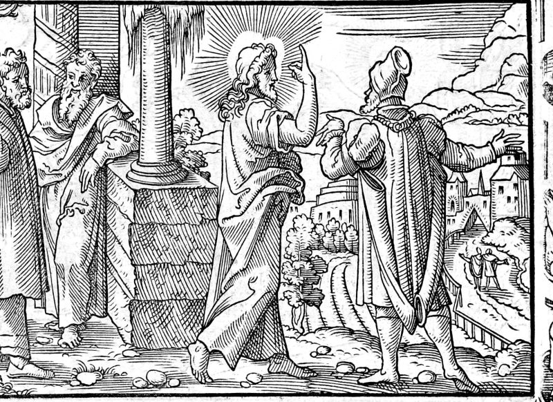 For God So Loved the World, woodcut by Virgil Solis