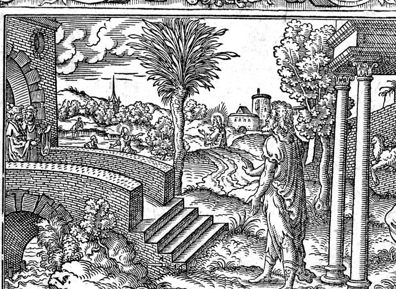 Malachi Rebukes the Priests, woodcut by Virgil Solis