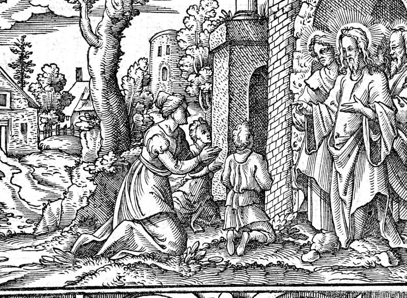 The Sons of Zebedee, woodcut by Virgil Solis