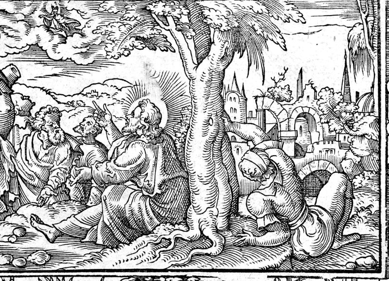 I Thank Thee, O Father, woodcut by Virgil Solis