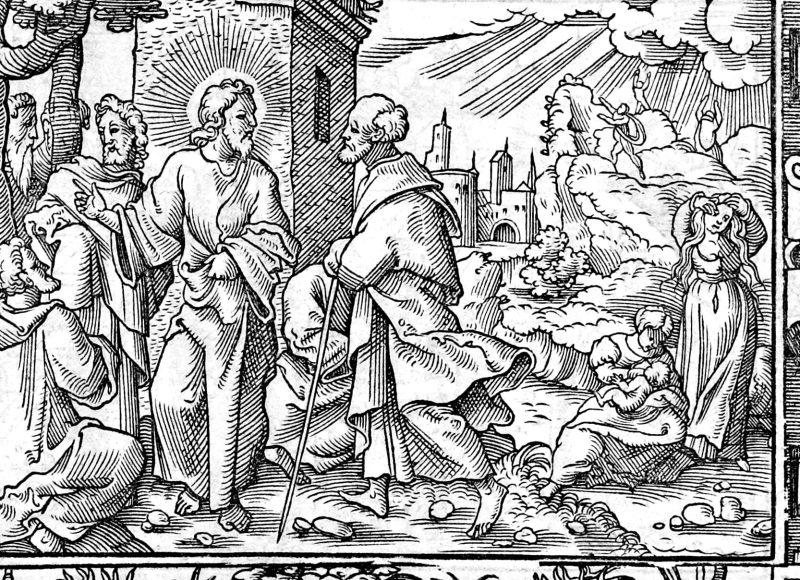 Woe to Them That Are with Child, woodcut by Virgil Solis
