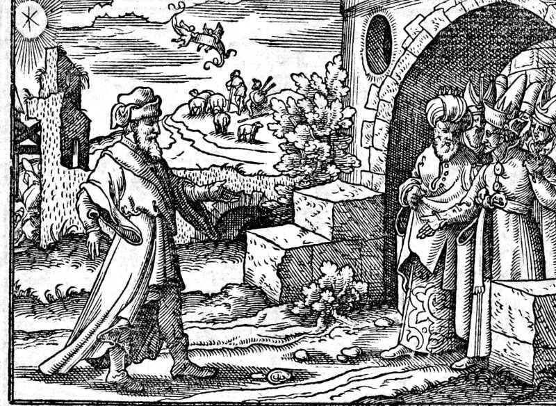 Micah Denounces the Nations, woodcut by Virgil Solis