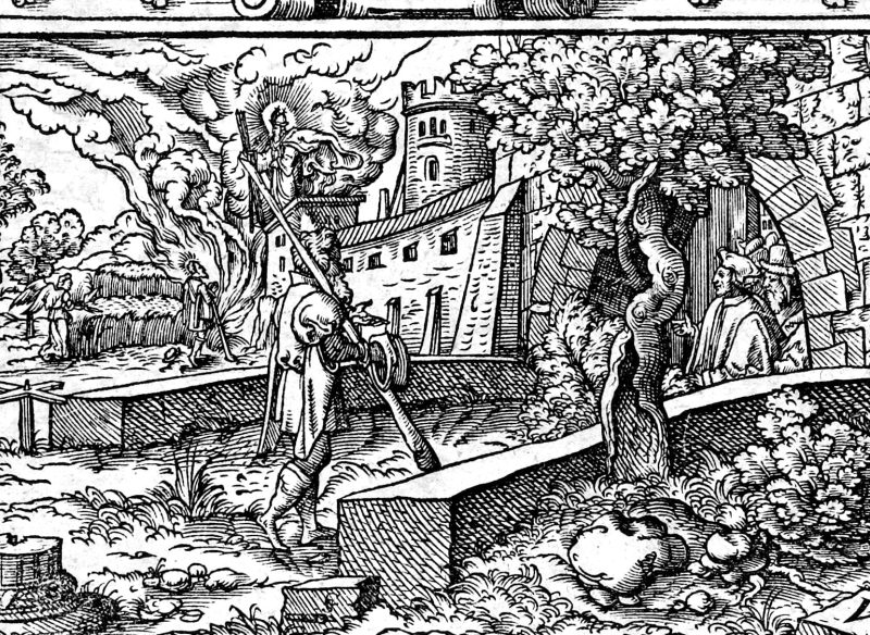 Obadiah Against Edom, woodcut by Virgil Solis