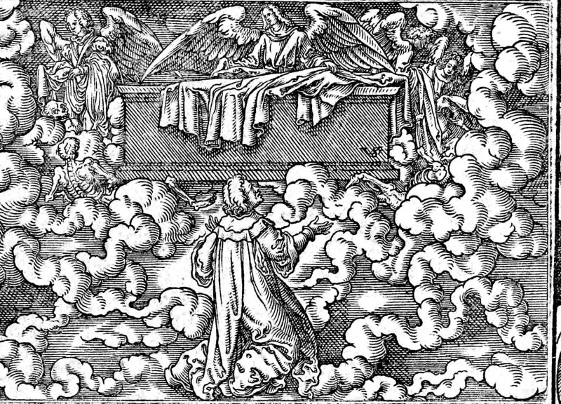 The Souls Under the Altar, woodcut by Virgil Solis