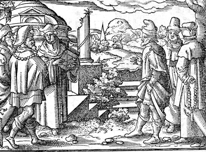 The Day of the Lord Against the Idolaters, woodcut by Virgil Solis
