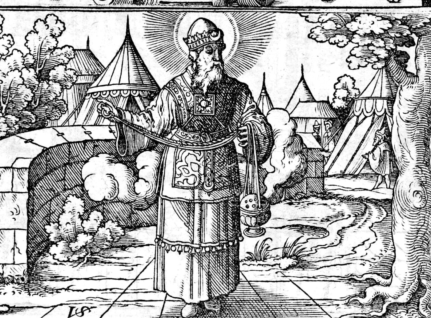 The Garments of the Priests, woodcut by Virgil Solis, 1565
