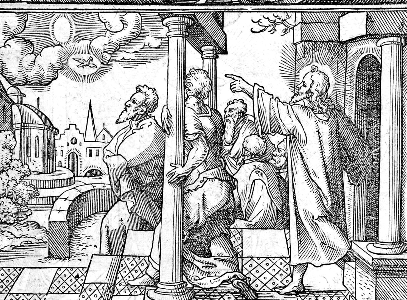 The True Vine, woodcut by Virgil Solis, 1565