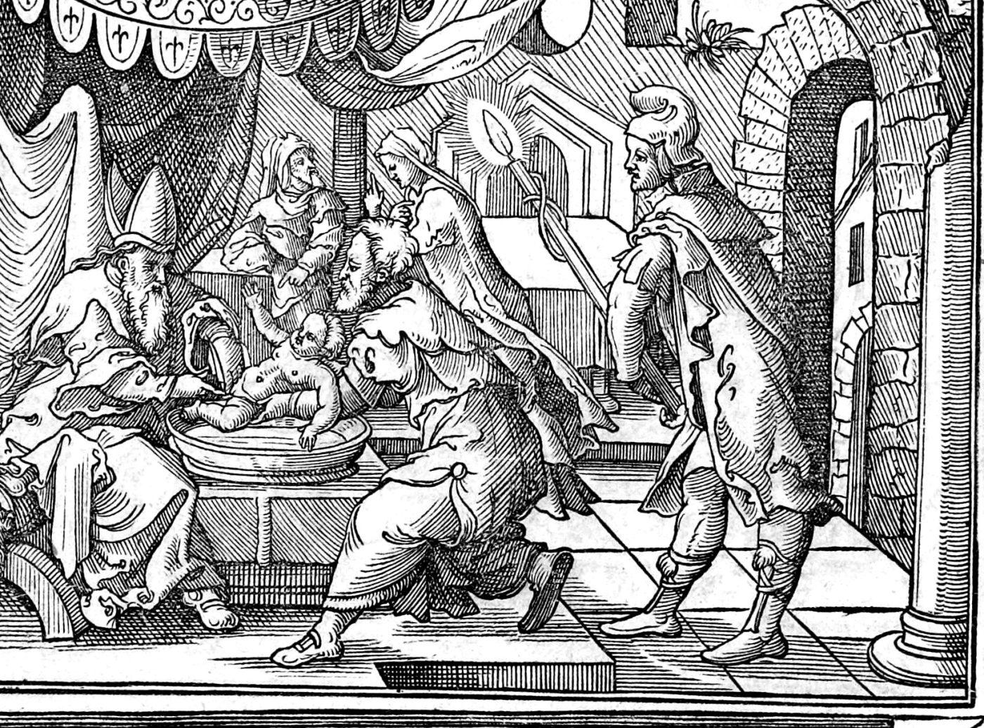 The Circumcision of Christ, woodcut by Virgil Solis, 1565