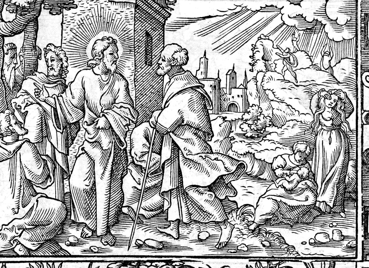Woe to Them That Are with Child, woodcut by Virgil Solis, 1565
