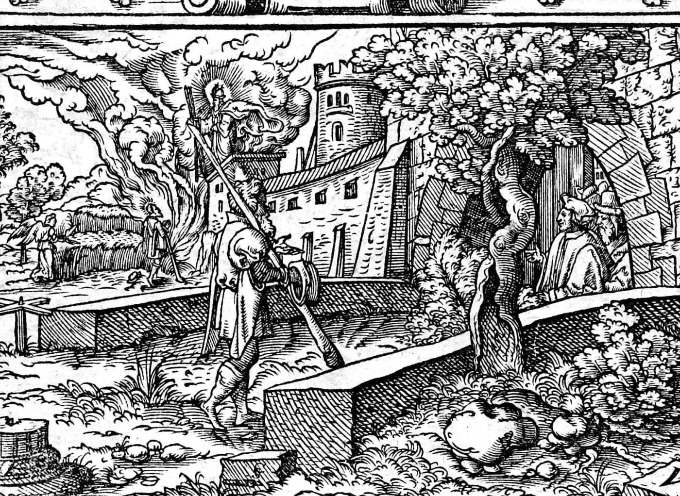 Obadiah Against Edom, woodcut by Virgil Solis, 1565