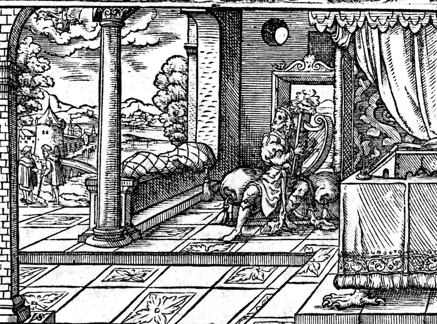 Blessed Is the Man, woodcut by Virgil Solis, 1565