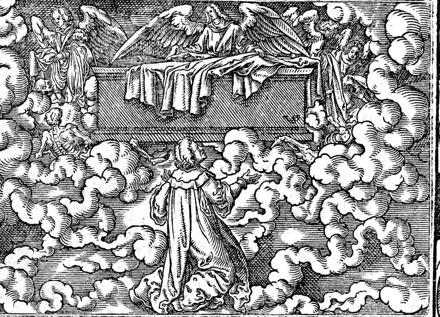 The Souls Under the Altar, woodcut by Virgil Solis, 1565