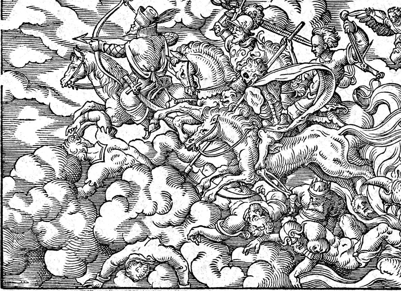 The Four Horsemen, woodcut by Virgil Solis, 1565