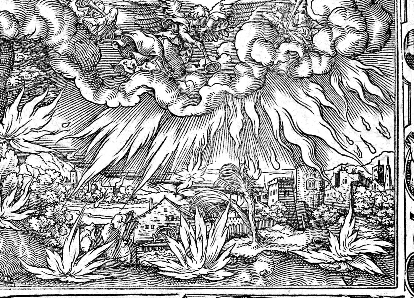 The First Trumpet, woodcut by Virgil Solis, 1565