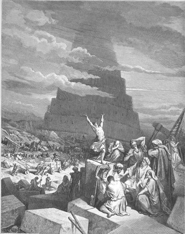 The Confusion of Tongues, engraved by Gustave Dore