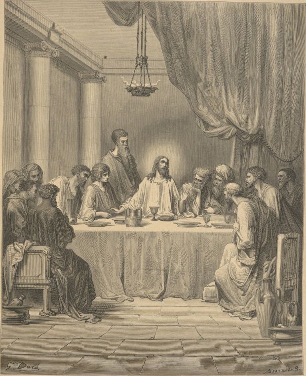 The Last Supper, engraved by Gustave Dore
