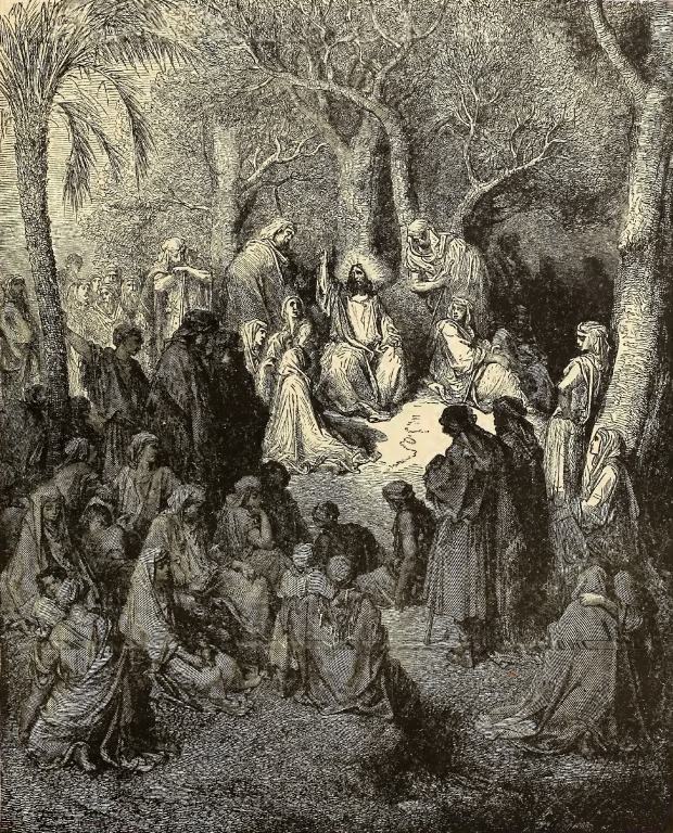 The Sermon on the Mount, engraved by Gustave Dore