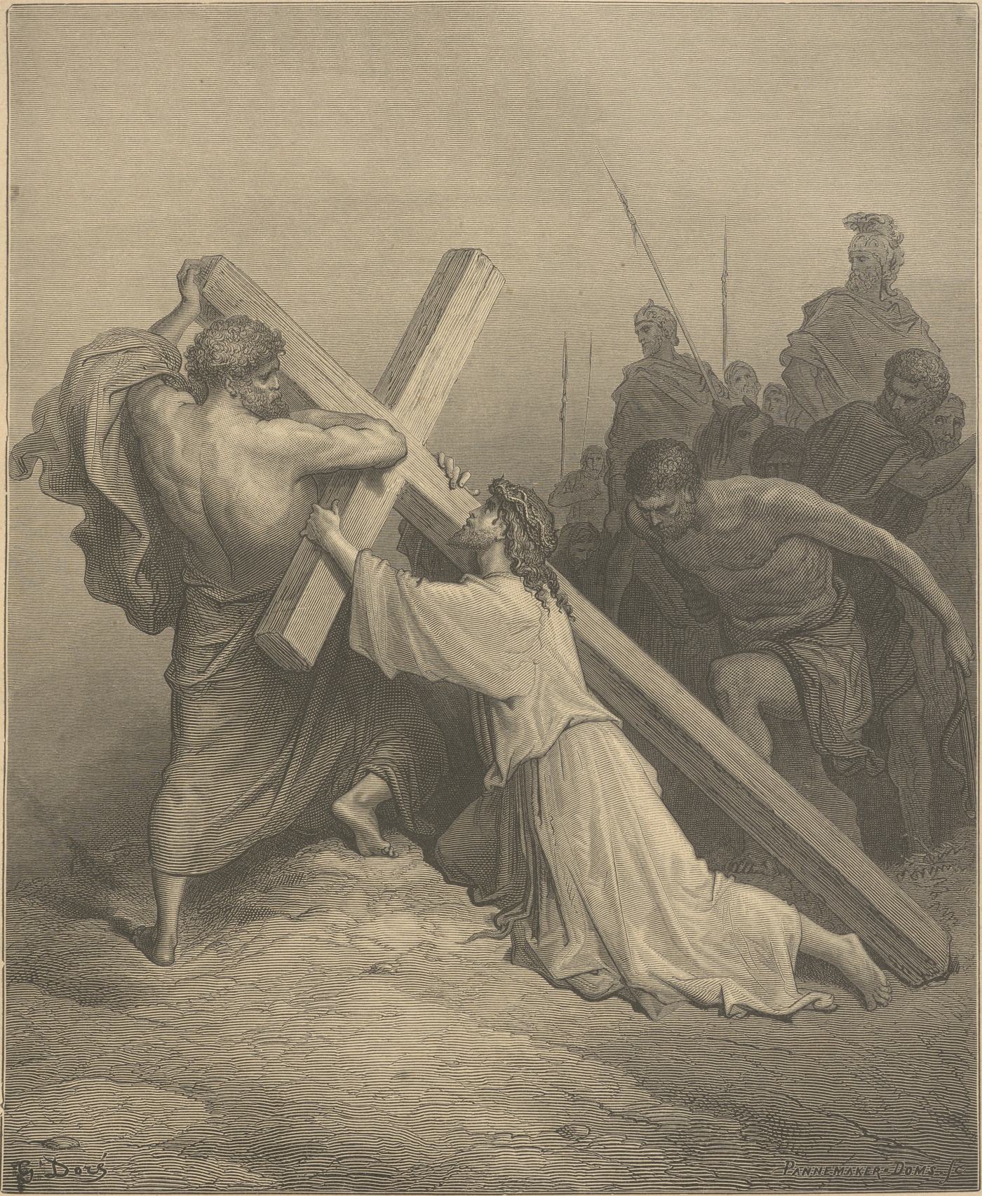 Jesus Falling Beneath the Cross - Mark 15