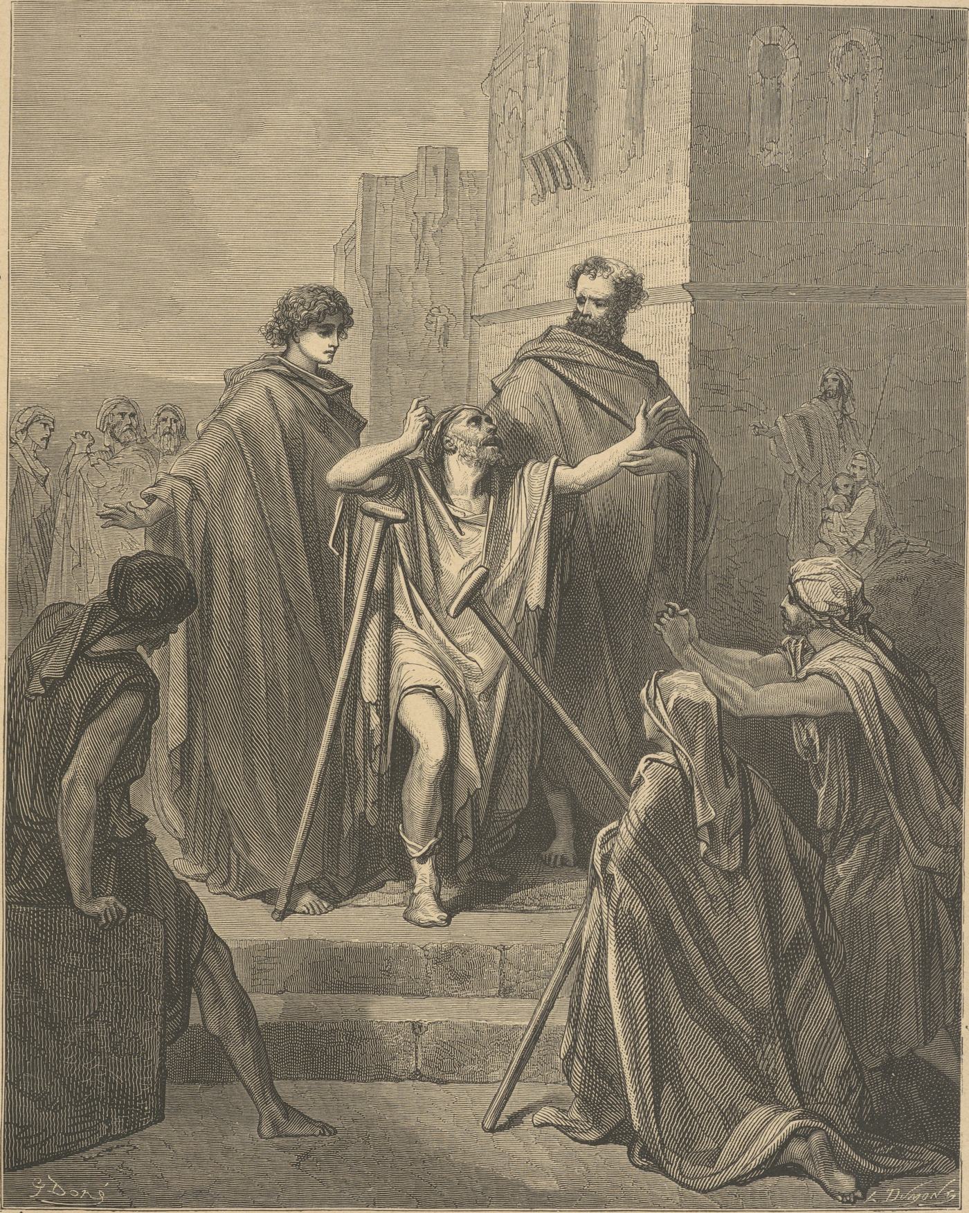 St. Peter and St. John at Beautiful Gate - Acts 3