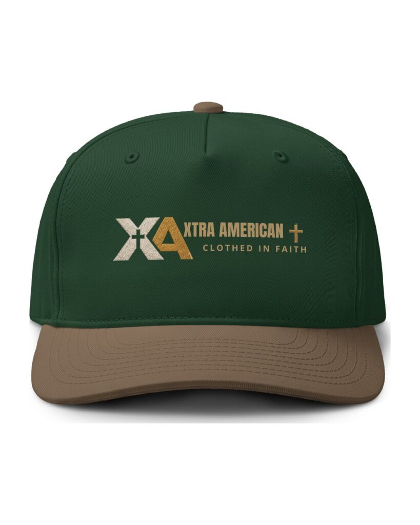Class two-tone cap in forest and walnut